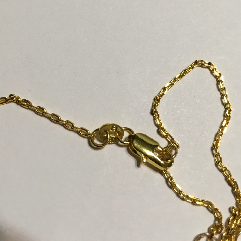 18k Gold Plated Chain W/ Natural Turquoise - Picture 7 of 7